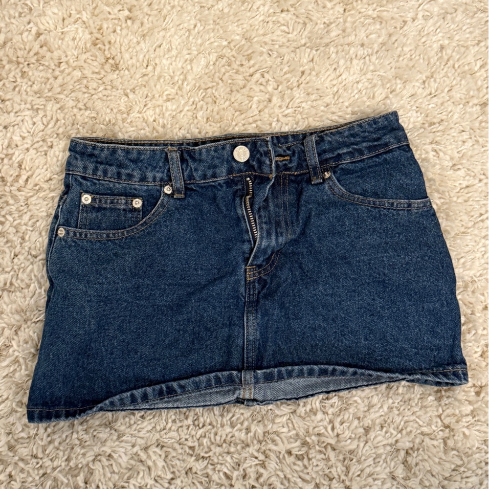 Edikted Dark Blue Jean Skirt